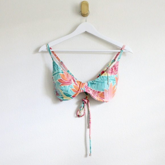 NEW! Kenny Flowers The Tortola Underwire Bikini Top Tropical SZ M - Picture 11 of 16